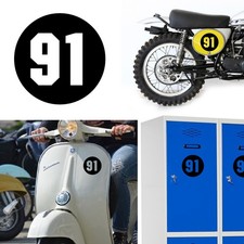 Number 91 Via, Sticker Vinyl
