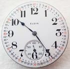 ANTIQUE 16s ELGIN 7j GRADE 291 OPEN FACE MONTGOMERY DIAL POCKET WATCH MOVEMENT