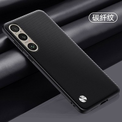 New Slim Matte Vegan Leather Back Case For Sony Xperia 1 10 VII 5 10 IV 5 VI