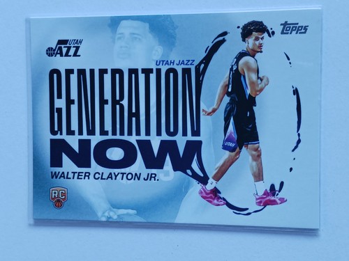 2025-26 Topps Walter Clayton Jr. Generation Now RC #GN-18 Utah Jazz Rookie