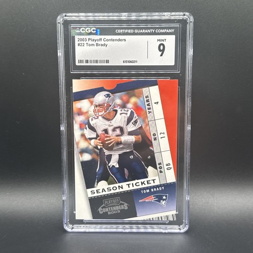 Tom Brady #22 2003 Playoff Contenders card