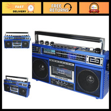 4 Band Radio  Cassette Player Boombox, Bluetooth Speaker, AM/FM/SW, MP3, USB/SD