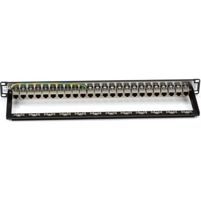 Black Box JPM814A 1U RackMount CAT6 24-Port Feed-Through Patch Panel