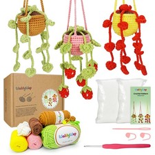 Crochet Plant Kit for Beginners - DIY Arts  Crafts Set with Video Tutorials