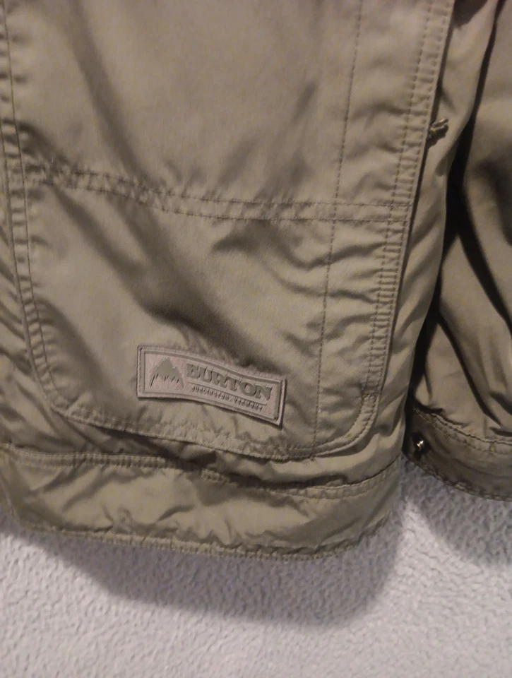BURTON Dunmore Jacket Mens Sz Small Olive Green Insulated Camo Hood - Image 3 of 4