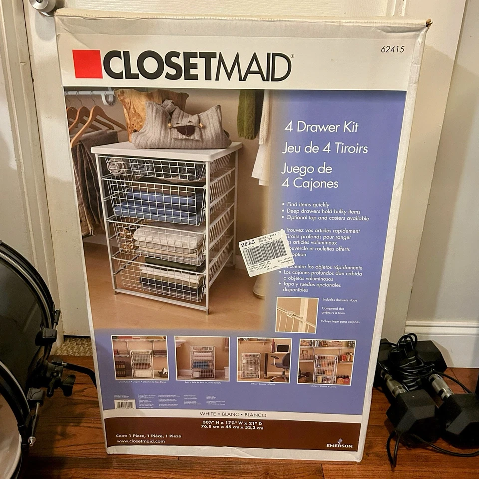 Closetmaid 4 Drawer Kit Storage Drawers 62415 - Image 2 of 4