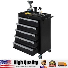 5-drawer Tool Chest Rolling Tool Cart Large Capacity Tool Storage Cabinet
