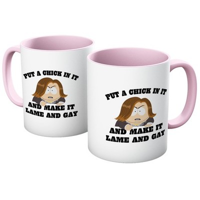 Legen Sie ein Küken hinein und machen Sie es lahm Cartman lustige Pandaverse South Kaffeetasse Tasse Tasse