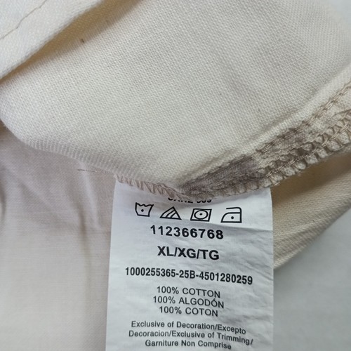 Wrangler Camicia Tessuto Snap Uomo XL Extra Large Cowboy Lavaggio Beige LS Bottoni - Foto 7 di 8