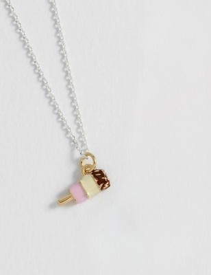 Estella Bartlett You're Fab Ice Lolly Halskette versilbert EBN6647S