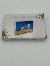 Premium Acrylic Picture Frame Double Sided 4x6 Clear Photo Frame Free Standing