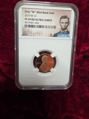 Photo of a 2019-W Lincoln Shield Cent Proof from an eBay sale