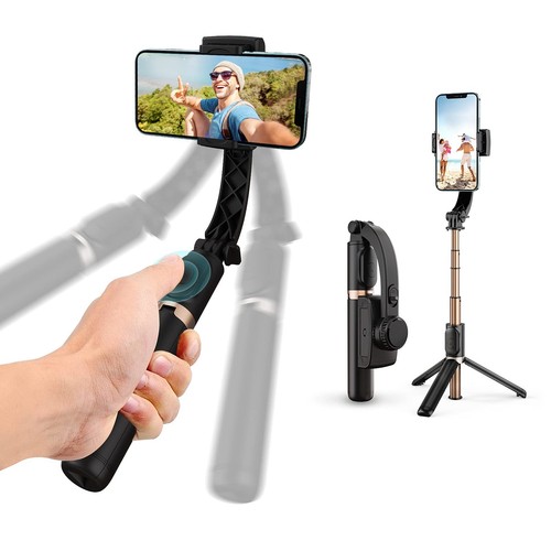 Gimbal Stabilizer with Selfie Stick for iPhone: Portable Handheld Gimble with...