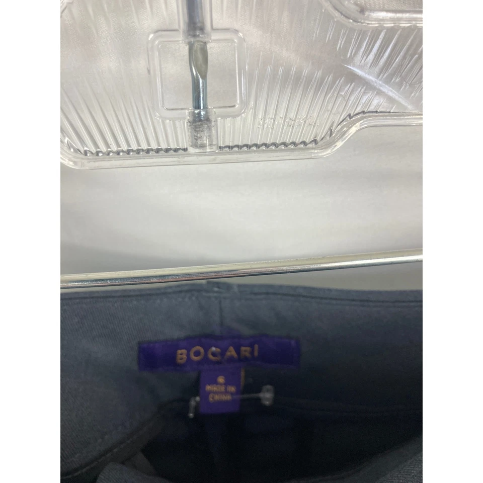 Bogari Silk Wool Blend Dress Pants Dark Grey Size 6 - Image 4 of 4