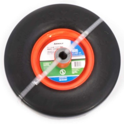 11 In. X 6 In. Universal Flat Free Zero Turn Front Wheel Assembly With Smooth Tr