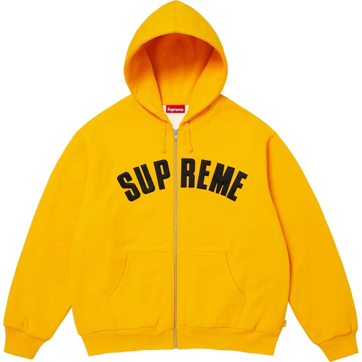 トップス Supreme Arc Thermal Hooded Sweatshirt Supreme Arc Thermal Lined Zip Up Hooded Sweatshirt Gold | eBay