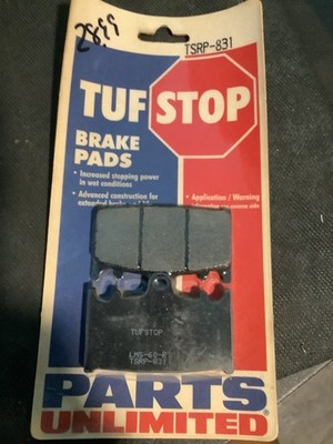 TUFSTOP Parts Unlimited Brake pads TSRP-831