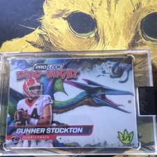 Wild Card Dino-Might Gunner Stockton Rookie Triceratops 2 White Foil 3/7 Footba…