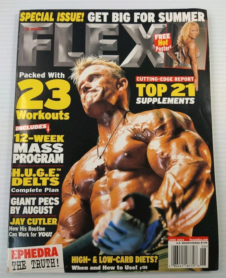 Joe Weider's Flex Magazine June 2003 Issue Summer Special Body Building Magazine - Image 2 of 4