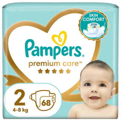 8001841104874 Pampers Premium Care, Rozmiar 2, 68 pieluszki, 4kg-8kg Procter 