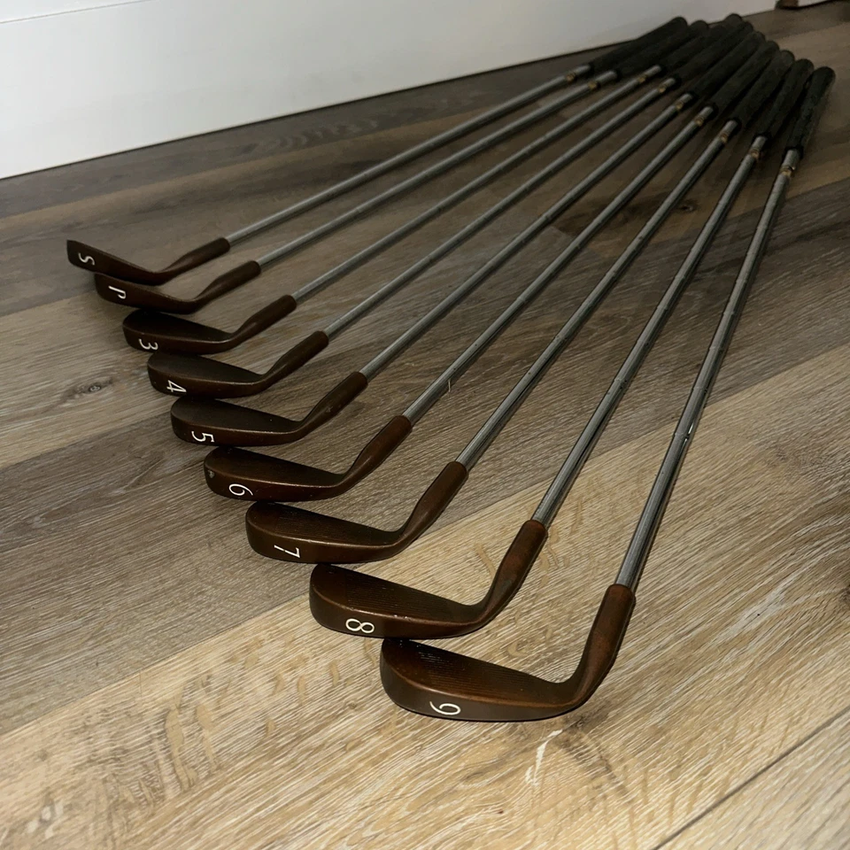 Copper Classic Beryllium Golf Clubs 3-9/SW/PW True Temper Steel Regular Flex RH - Image 2 of 4