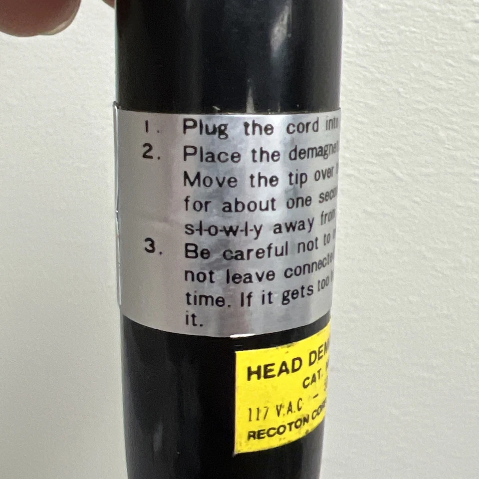 Grabadora de cubierta de cinta desmagnetizadora de cabezal universal carrete de 8 pistas VHS audio video Foto 3 de 4
