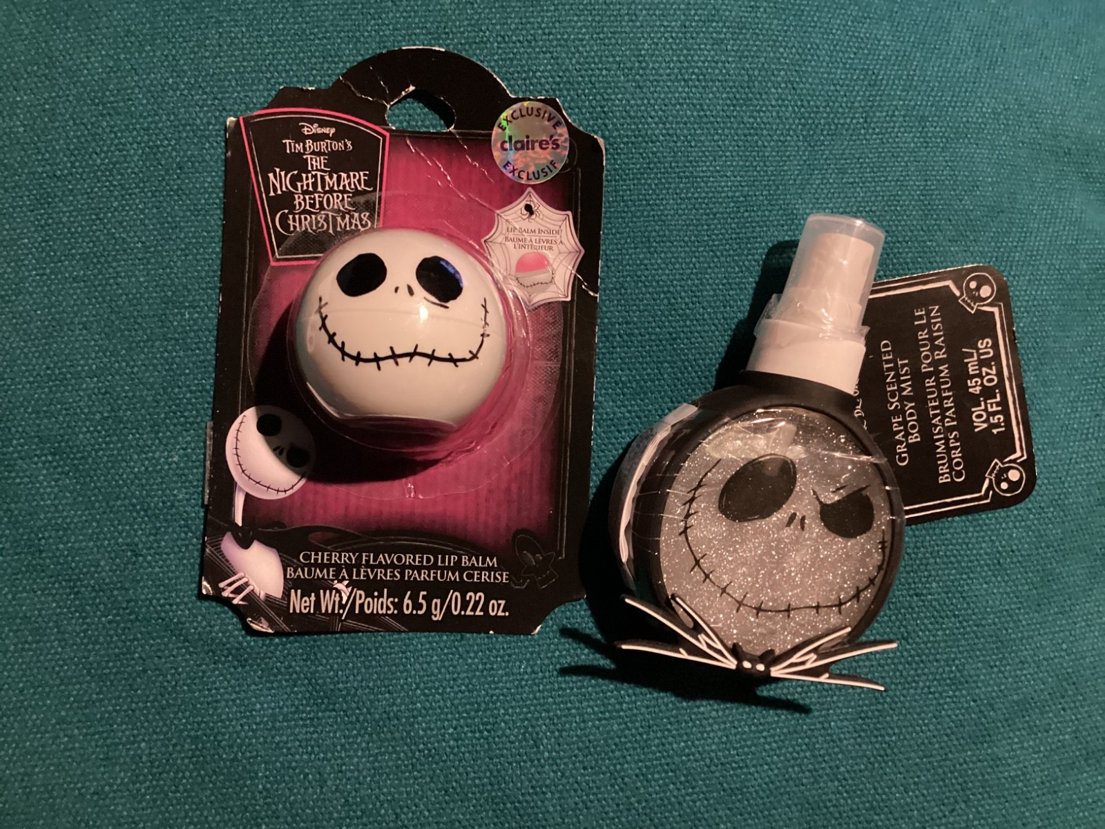 BNIB New Disney The Nightmare Before Christmas Lip Balm 6.5g & Body Mist 45ml