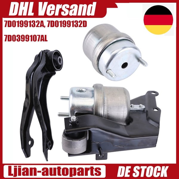 Motorlager Getriebelager + Hydrolager + PendelstÜTze FüR VW Transporter T4 2.4 D-image