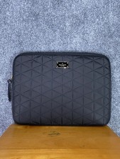 Kate Spade Blake Avenue Quilted Laptop Sleeve Black 13 Inch Zip Closure Portable