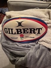 GILBERT OFFICIAL SYNERGIE ENGLAND RUGBY MATCHBALL SIZE 5 RARE