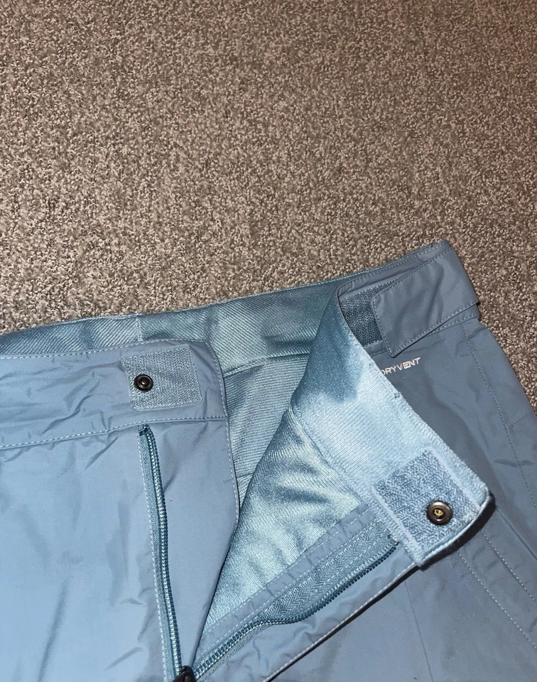 Pantalones de nieve North Face impermeables para hombres medianos (M) - azul puerto Foto 3 de 4
