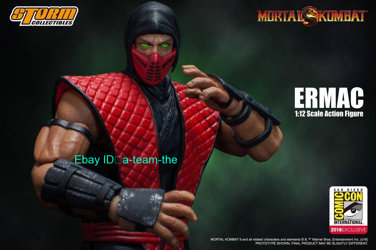 Storm Toys Mortal Combat Red Ninja ERMAC 2018 SDCC 1/12 Scale Male
