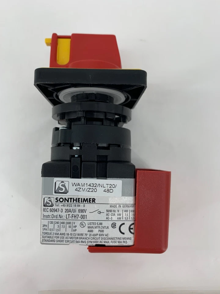 Sontheimer WAM1432/NLT20/4ZM/Z20 Selector Switch 2-Position 20A 600V - Image 3 of 4