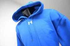 Under Armour Hoodie Loose Blue Athletic Performance Fleece Mens Sz Small