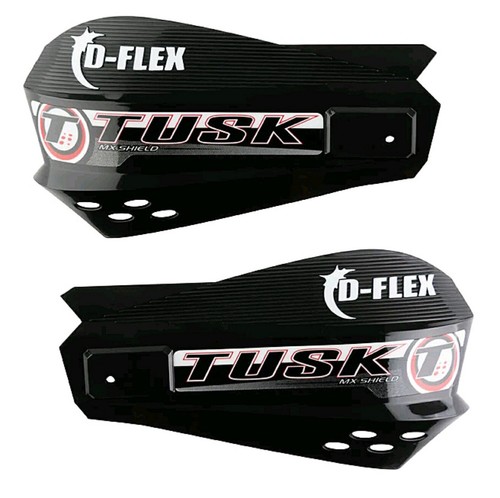 Tusk MX D-Flex Replacement Hand Shields – Plastic Handguard Covers For Dirt Bikes (Yellow) - View #9