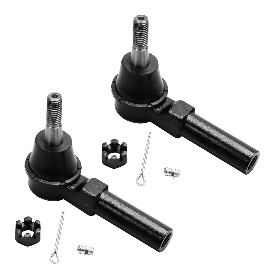 Juego de cojinetes de rueda delantera con extremos de varilla de amarre exterior interior ABS de 4 tacos para 2005-10 Cobalto Foto 4 de 4