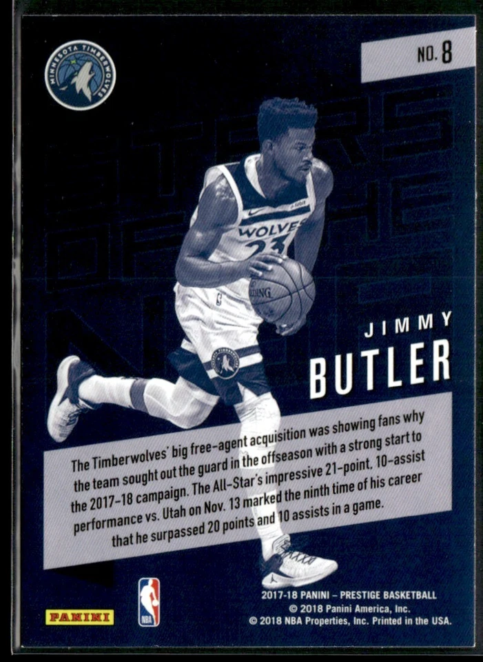 2018-19 Panini Threads Swingmen Jimmy Butler #8 - Image 2 of 2