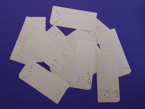 USSR Computer Mainframe Punch Card Perforated 15 pcs. Soviet Union . # 4 - Picture 8 of 11