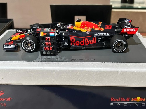 Spark F1 1:18 Max Verstappen RB16B World Champion 2021 Winner Dutch GP - Foto 3 di 9