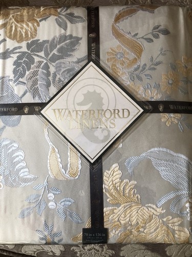 $110 Luxury High Quality WATERFORD LINENS TABLECLOTH Oblong 70”x144” 12 To 16 - Picture 8 of 11