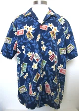 Island Aloha Wear Hawaiian Shirt Multicolor Floral Size 2XL XXL