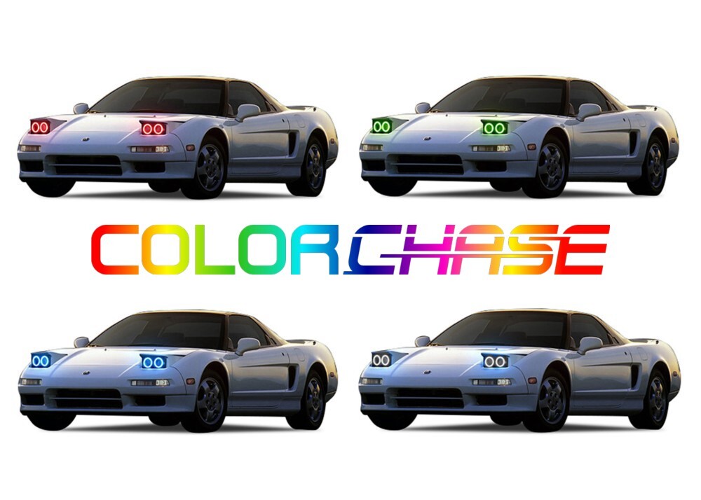 Color Chasing LED Headlight Flow Halo kit for Acura NSX 91-01