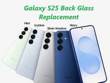For Samsung Galaxy S25 Ultra /S25/S25 Plus Back Glass Replacement Cover Cam Lens