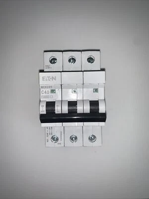 MEM Eaton Memshield 2 40 Amp 40a C40 Type C TP Three Phase MCB MCH340 VAT REG’D