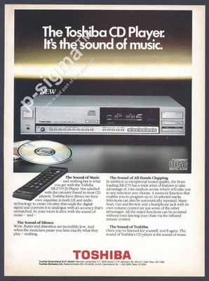 TOSHIBA CD Player - 1983 Vintage Print Ad | eBay