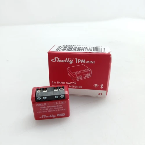 Shelly 1PM Mini Gen3 | WLAN & Bluetooth Smart Relais Schalter