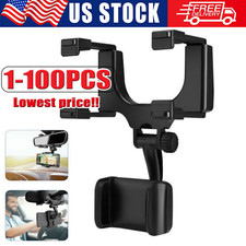 US 360 Rotation Car Rear View Mirror Mount Stand GPS Cell Phone Holder wholesale