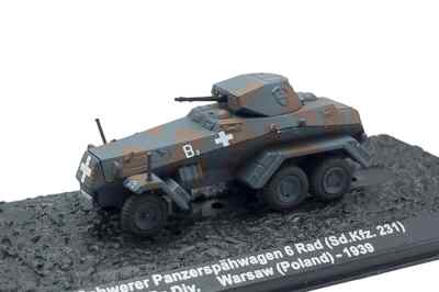 Schwerer Panzerspähwagen 6 Rad, Sd.Kfz. 231, Polen 1939, 1:72 Altaya