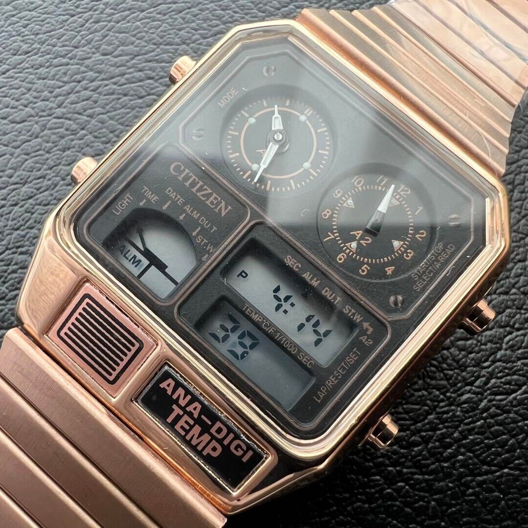 Citizen ANA-DIGI TEMP Date Vintage Men's Watch Used Japan Citizen ANA-DIGI TEMP Date Vintage Men's Watch Used Japan