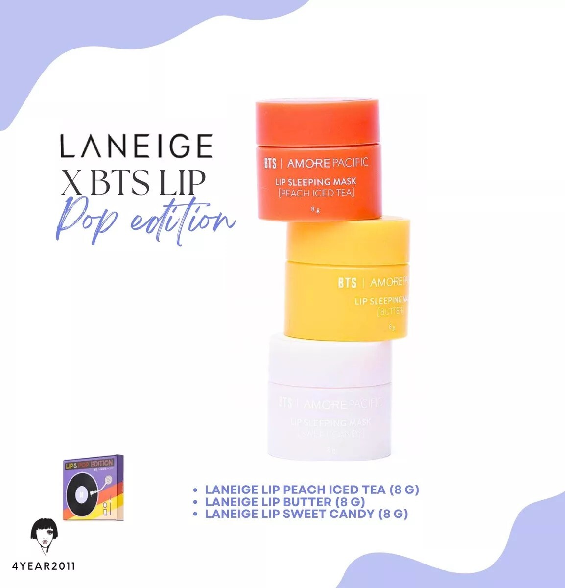 BTS X LANEIGE Amore Pacific LIMITED EDITION LIP SLEEPING MASK Sold